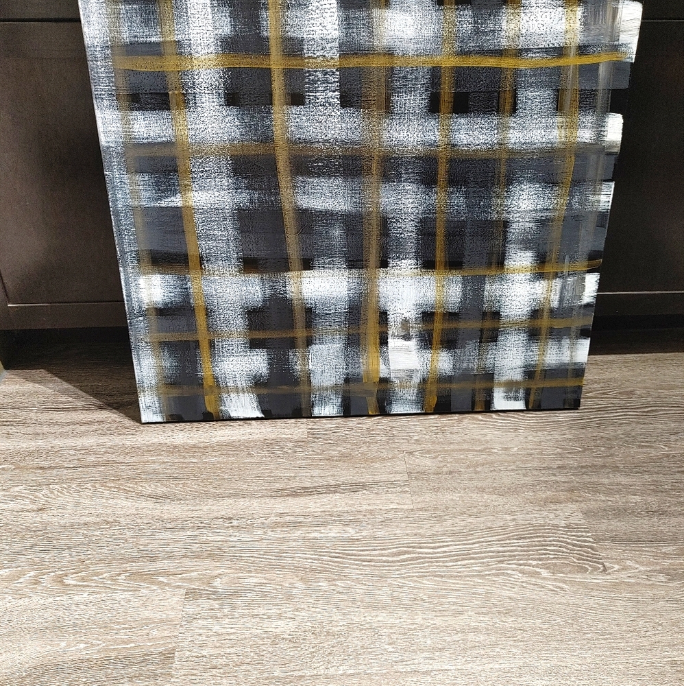 Original plaid wall art